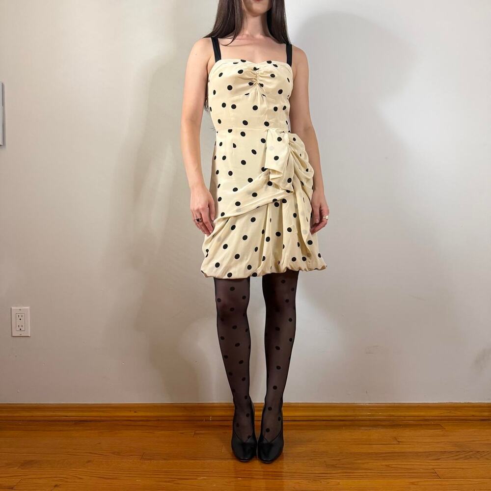 Marc by Marc Jacobs Silk Polka Dot Bubble Hem Dress Size 2